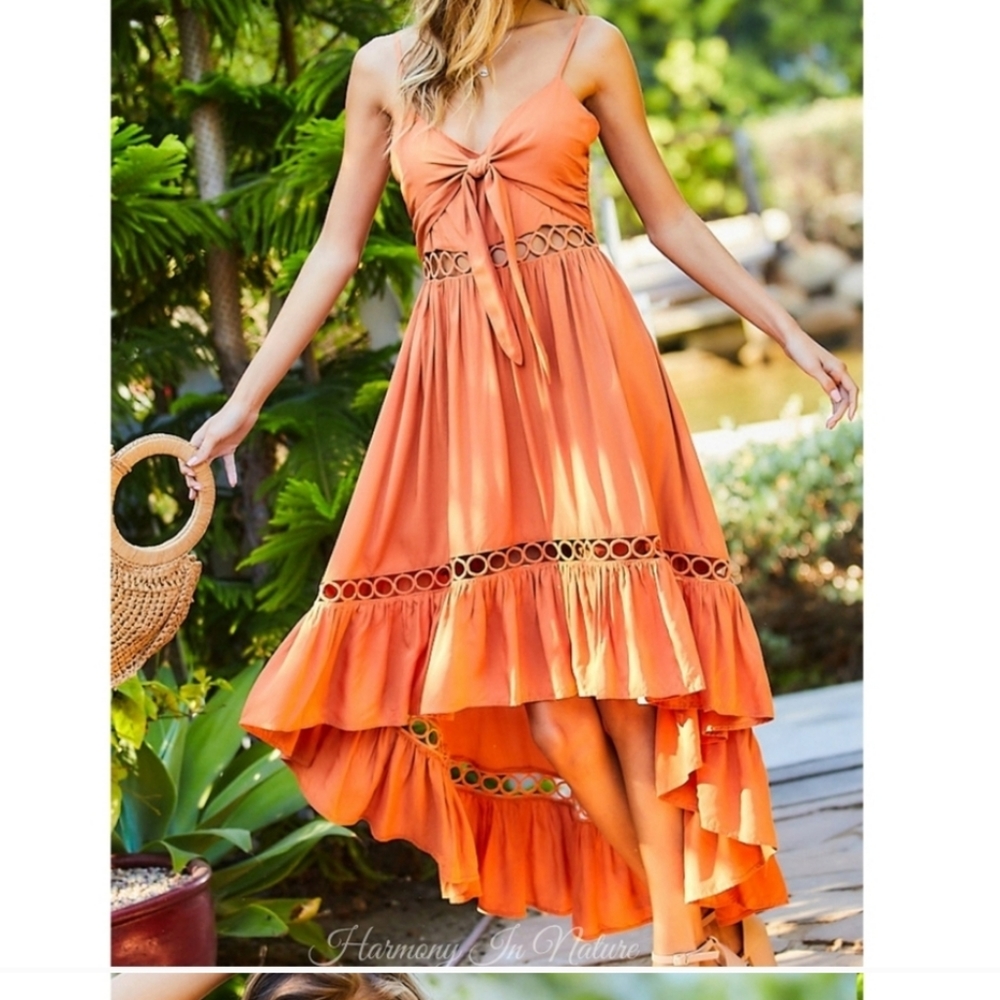Boho💜 Gypsy Soul Hi Lo Maxi Dress